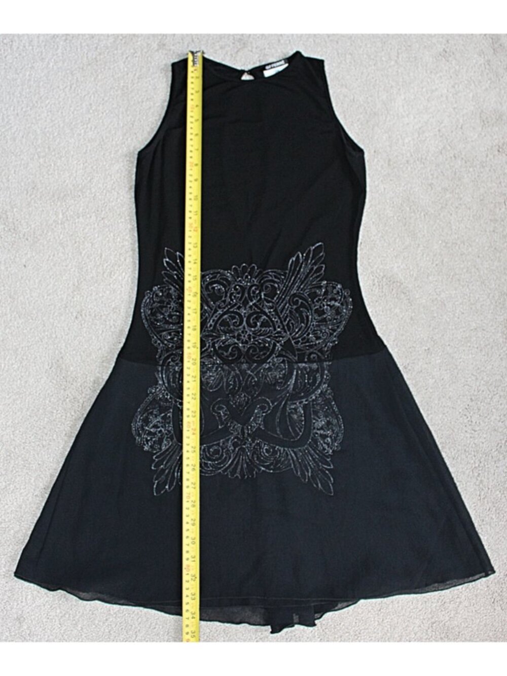 Gianfranco Ferre (DIOR) - Vintage Jersey Disco-Style Fit & Flare Dress - 38 or S - Picture 8 of 9